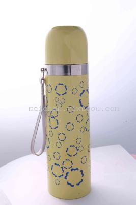 Quality vacuum stainless steel thermos GMBH cup cartoon series flower design b001-500