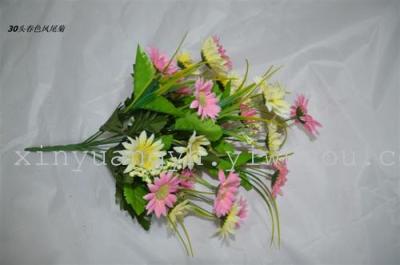 Green heart lion manufacturers selling artificial flowers Chrysanthemum crafts Hua Juan flower decoration flowers