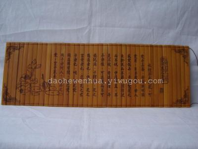 Hot scenic tourist handicraft carved small bamboo Ancient Chinese Literature Search series