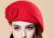 2012 female Korean new wave of 100% the son of nimao pure wool beret autumn-winter Flower hat painters Cap