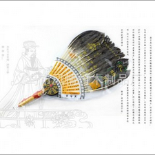 Supply of handicrafts daily necessities gossip fan Kong Ming fan Zhuge Liang fan