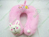 Korean Style Cartoon Cat Rabbit U-Shaped Pillow Neck Pillow Neck Pillow Doll Plush Toy Household Supplies Car Supplies Advertising Gifts Gifts