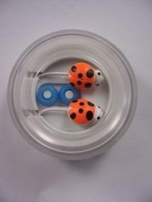 Js - 6542 - a bug headset round box input 10 mm earphone input earphone