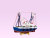 Eastern Mediterranean Home Office decorations wooden crafts creative gift ornaments small fishing boats