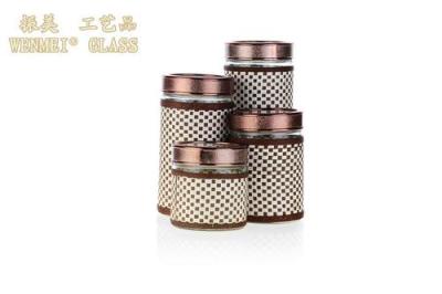 The storage tank is a sealed tank rattan cane glass canister storage tank set