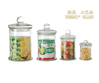 Wen Mei glass storage jar jar jar storage jar