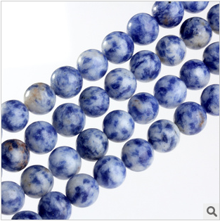 A034 with beautiful jewelry wholesale natural crystal blue point half finished 12mm BEADS BEADED Diy handmade jewelry
