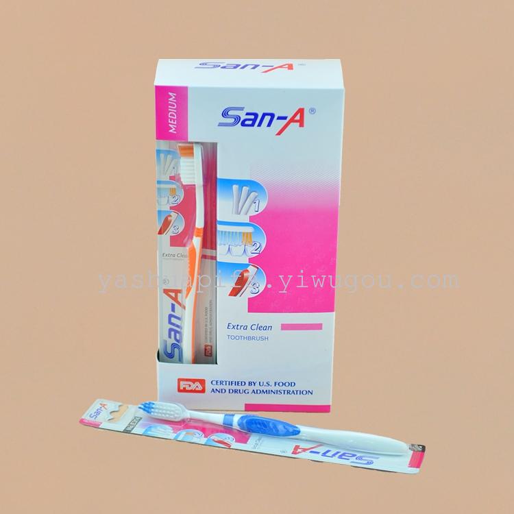 外贸英文牙刷批发 SAN-A  E-314（12支/盒）