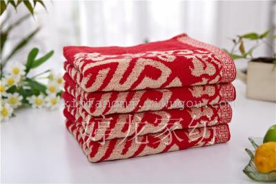 2013 new cotton towel wedding Word happy married couple towels soft, thick red towel absorbent towel