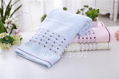 2013 new cotton 70*140CM discontinued polka dot towel Yiwu daily bath towel for authentic Beijing