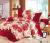 Manufacturer sells winter extra thick reactive printing velvet bedding set four never fade