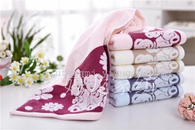 Wholesale towel cotton towel bear towel washcloth washing towel 