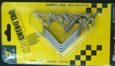 Chen Tao card card CT-3003 stainless steel corner brace (with screw)