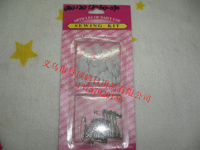 Sewing, sewing kit pin the blister card package blister card household items button