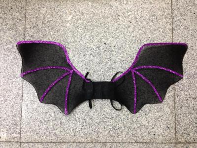 New Halloween decorated glitter bat wings black stockings wire factory outlet