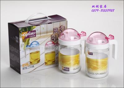 Magic kitchen two aigelaiya business gifts promotional gifts glass oil pot gift set