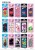 Several assorted fashion post iPhone sticker