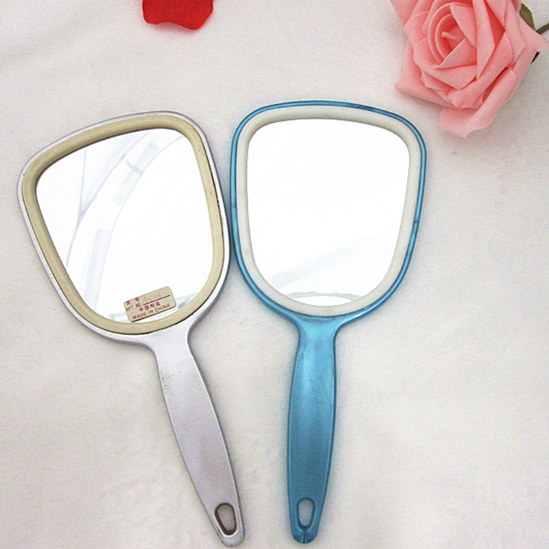 厂家直销塑料手柄镜 化妆美容镜 礼品镜