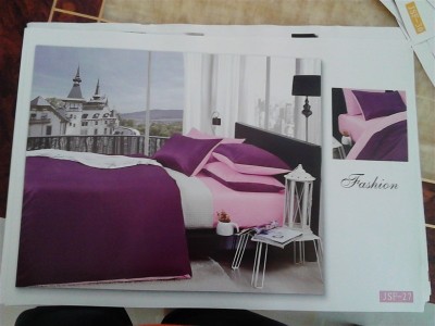 Wholesale and retail plain color double patchwork bedding set of four pieces of summer fashion bedding suite