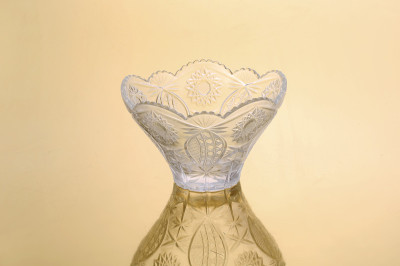 The lotus shaped glass bowl Fresh Fruit Salad crystal bowl Smoothie bowl W0034