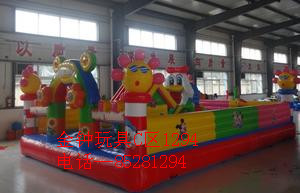 Manufacturers selling cartoon character inflatable toys, PVC material trampoline
