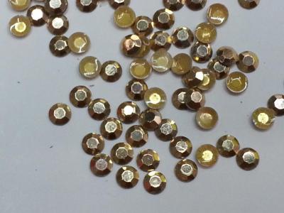 Imported star anise 4mm-like light gold aluminum hot sheet clothing accessories
