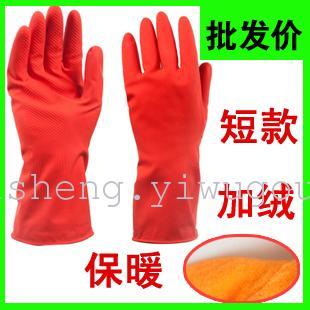 Short and fluffy rubber wash gloves, latex gloves, gloves, gloves, gloves, gloves.