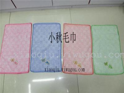 Towel boy (butterflies embroidered crochet towel boy)