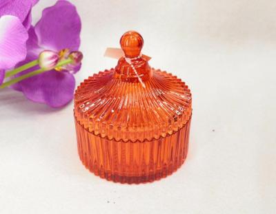Glass sugar bowl, Glass sugar bowl and Glass candy cup 1001