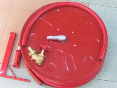 Supply fire coil, hose reel, fire box