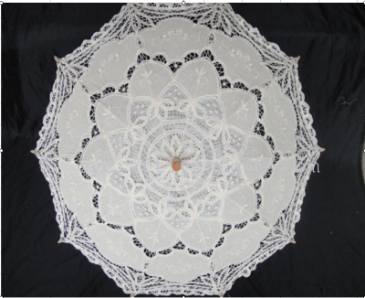 F522 handmade embroidery craft umbrella European style palace umbrella home decoration wedding umbrella
