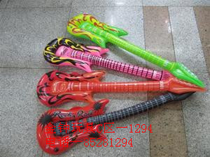 Inflatable toys, PVC material manufacturers selling cartoon guitar