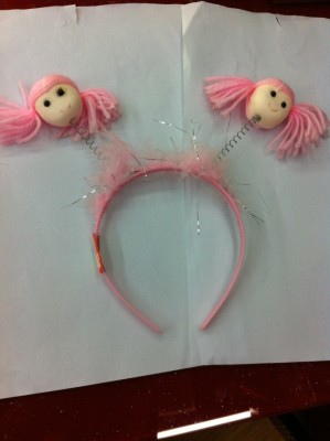 Doll hair band headdress