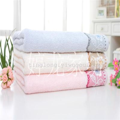 Towel wholesale flower broken cotton bath towel edges towel towel bath towel cotton towel 