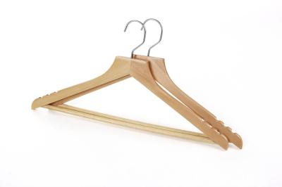 Multi-function wide-shouldered solid wood hanger non-slip solid wood hanger suit suit hanger