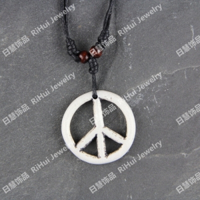 The Custom export cow ipads Buddha bead necklace cool geometric carved pendant world people anti - war peace X0407