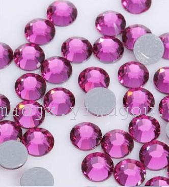 SS10仿奥底烫钻 紫红玫红 服装辅料