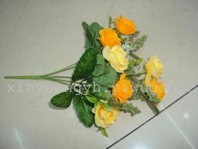 Factory direct low price artificial flowers leave Hua Juan flowers Roses-style living room decoration flowers