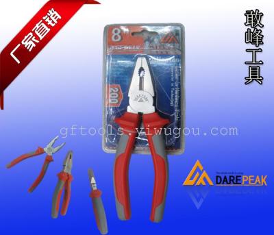 DAREPEAK nickel alloy pliers, power saving pliers, wire pliers, double color handle, electrical pliers, multi-function pliers