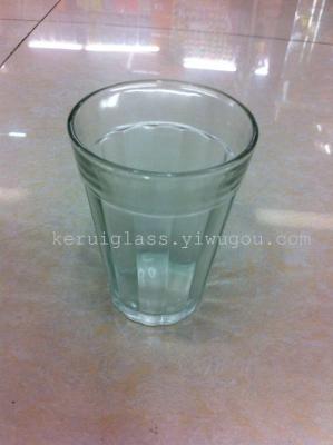 Machine Pressure Glass Wicker Cup (Pm330)