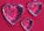 Transparent acrylic heart pendant, wedding accessories, Y189, factory direct