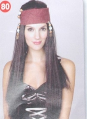 One of the most popular female pirate wig-Pirates of the Caribbean Pirate wig Halloween wig