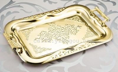 B300 series square with handle k-gold tray