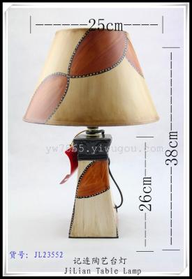 Item JL23552 8 ceramic table lamp round covers household lamps antique lamp technology table lamp