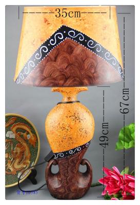Model JL585 16 inch ceramic table lamp round Bell bedroom table lamp 