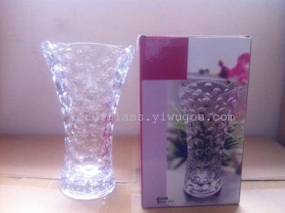 Machine Pressure 25cm Glass Crystal Beads-Point Vase