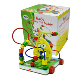 Provide baby trailer around beads toys, baby educational toys