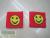 Red yellow smiley face pattern knit wrist strap classic smiley face pattern Jacquard wristban
