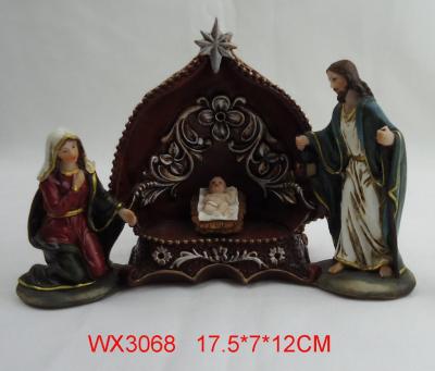 Resin crafts religious products.