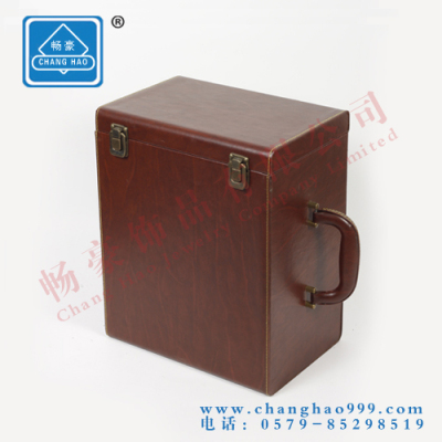 Red Wine Box, Exquisite Packaging Box, Leather Box, Special Packaging Box, Double Red Wine Box, Free Logo Printing